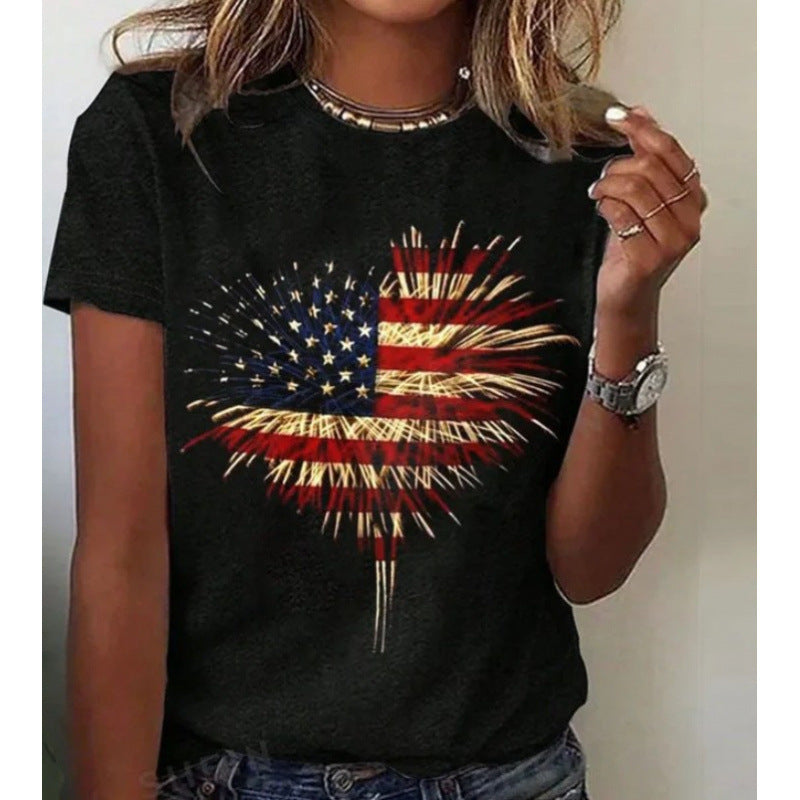 Women’s 3D Printed Casual Short Sleeve Tee - HAI035 / 3XL - t-shirt
