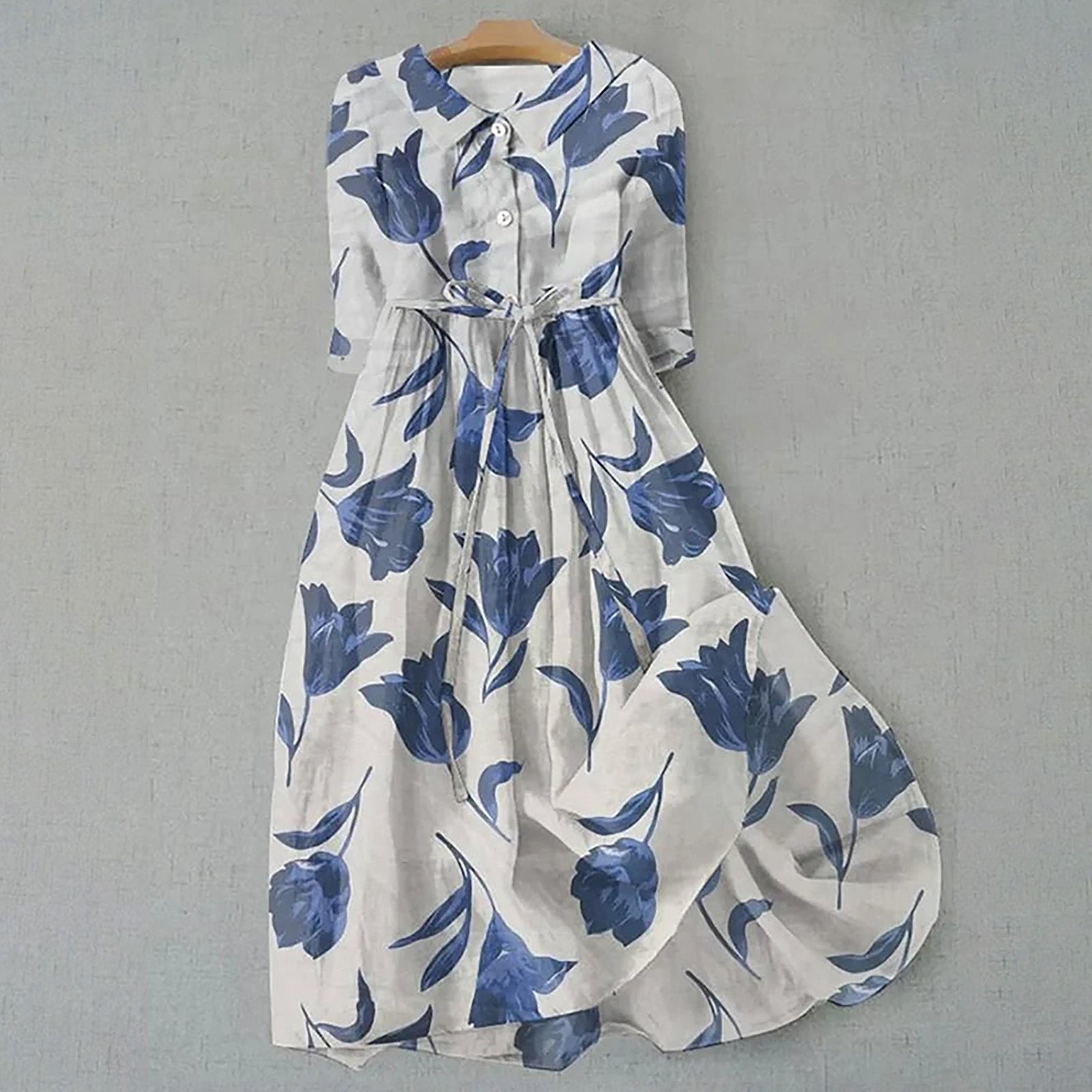 Women’s Bohemian Print Dress - 14 D500 / 4XL