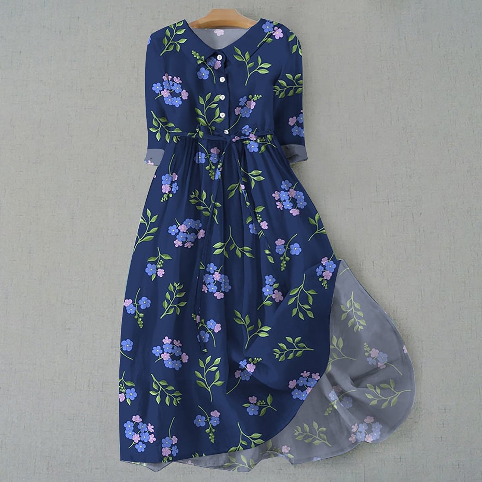 Women’s Bohemian Print Dress - 15 D500 / 4XL