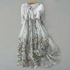 Women’s Bohemian Print Dress - 22 D500 / 4XL
