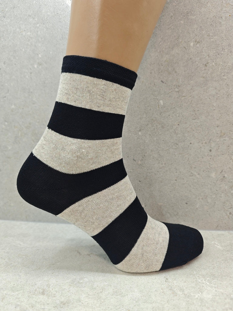 Women’s Colourful Striped Socks Pack Of 6 12 & 24 Pairs