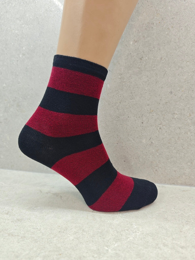 Women’s Colourful Striped Socks Pack Of 6 12 & 24 Pairs