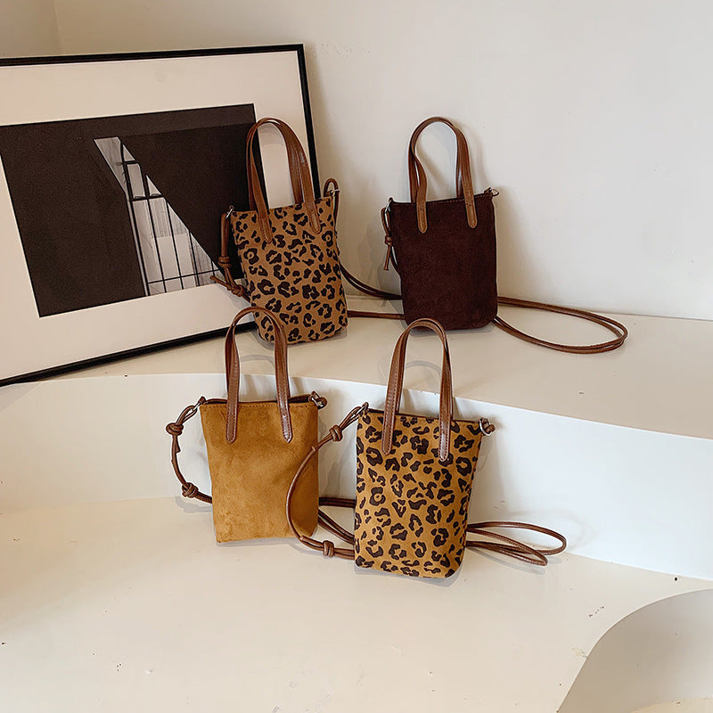 Women’s Crossbody Bag Retro Leopard Print Shoulder Bag