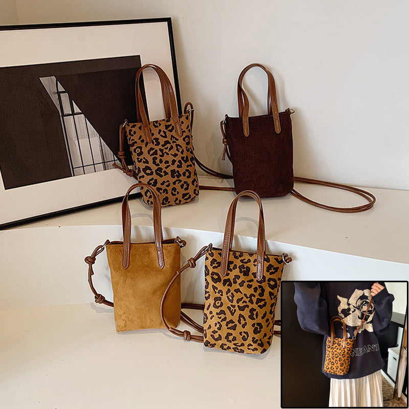 Women’s Crossbody Bag Retro Leopard Print Shoulder Bag