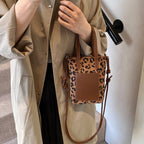 Women’s Crossbody Bag Retro Leopard Print Shoulder Bag