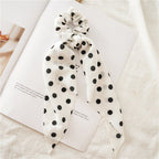 Women’s Elegant Hair Ties Summer Scrunchies - Bigger white - Women’s hair tie