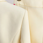 Women’s Elegant One Buttoned Colour Matching Two Pieces Suit - 2-pieces set