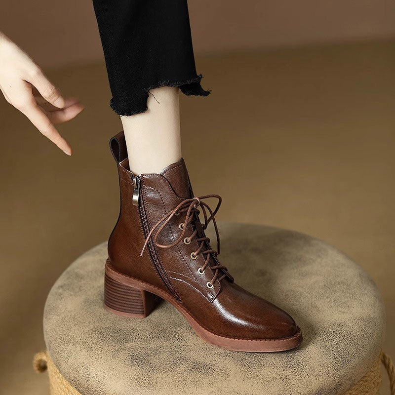 Women’s Elegant Pointed-toe Short Tube Boots - Women’s boots