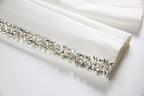 Women’s Embellished Evening Suit Luxury Suit Coat with Wide Leg Trousers
