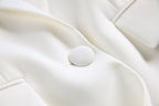 Women’s Embellished Evening Suit Luxury Suit Coat with Wide Leg Trousers