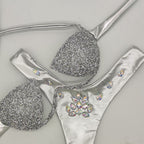 swimwear is a hot item on Amazon AliExpress and eBay - SILVER / L