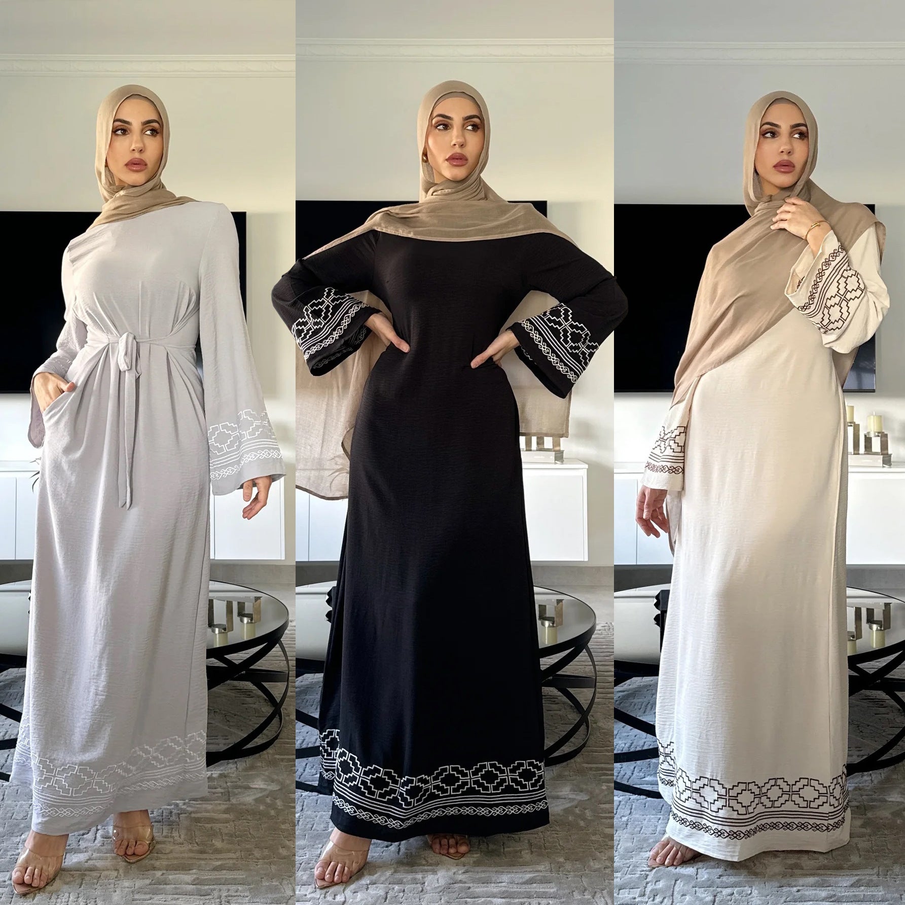 Women’s Embroidered Modest Dress