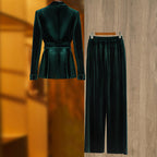 Women’s Fashion Personality Velvet Beads Suit