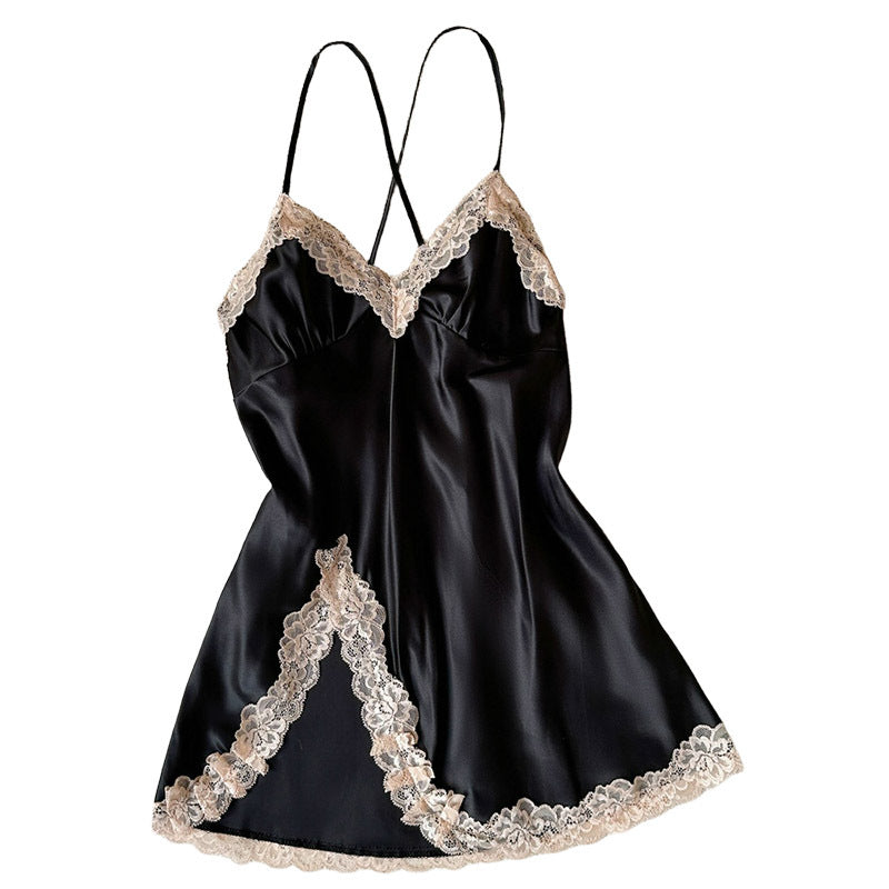 Women’s Fashionable Sleepwear - Black / S - Nightdress