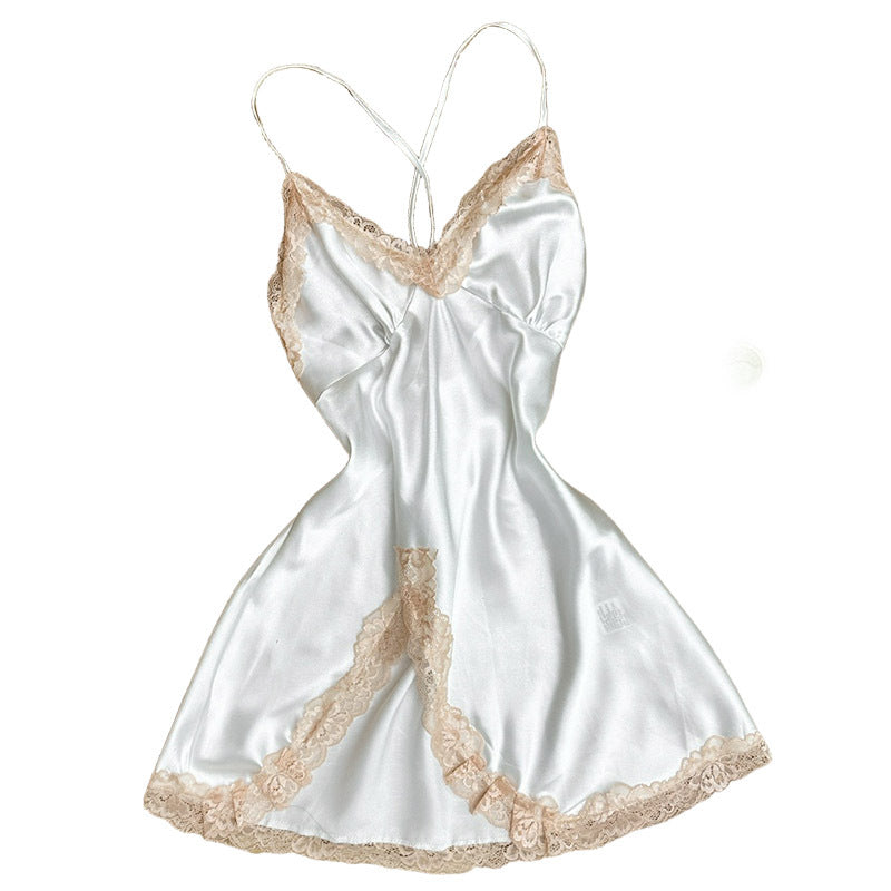 Women’s Fashionable Sleepwear - White / S - Nightdress