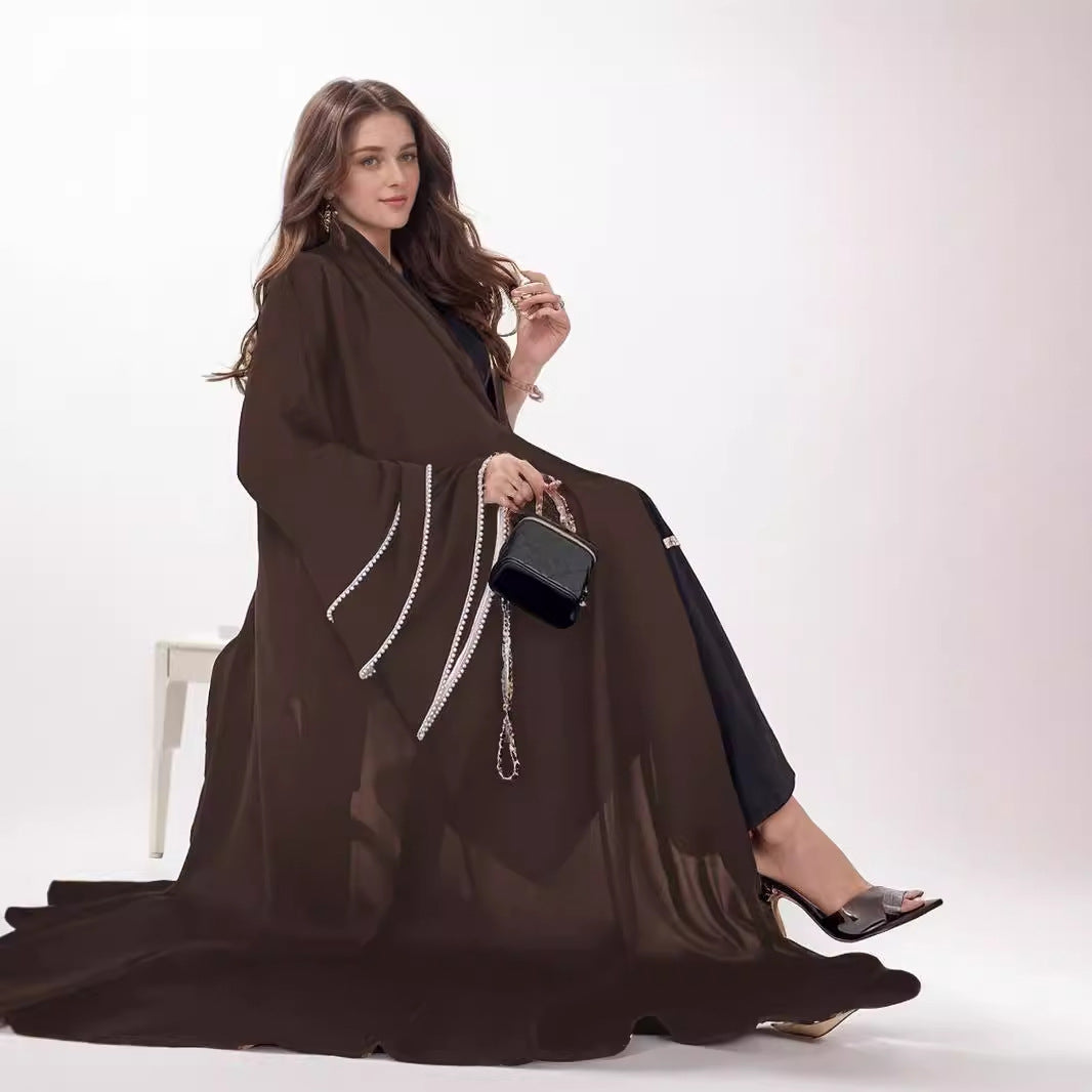 Women's Hand Embroidered Pearl Robe