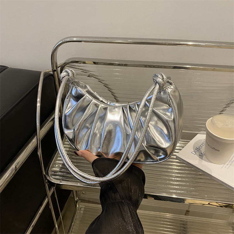 Women’s Korean Style Messenger Bag - Silver - Bag