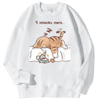 Women’s Korean Style Printed Sweatshirt Spring Fashion Summer Top - White / L