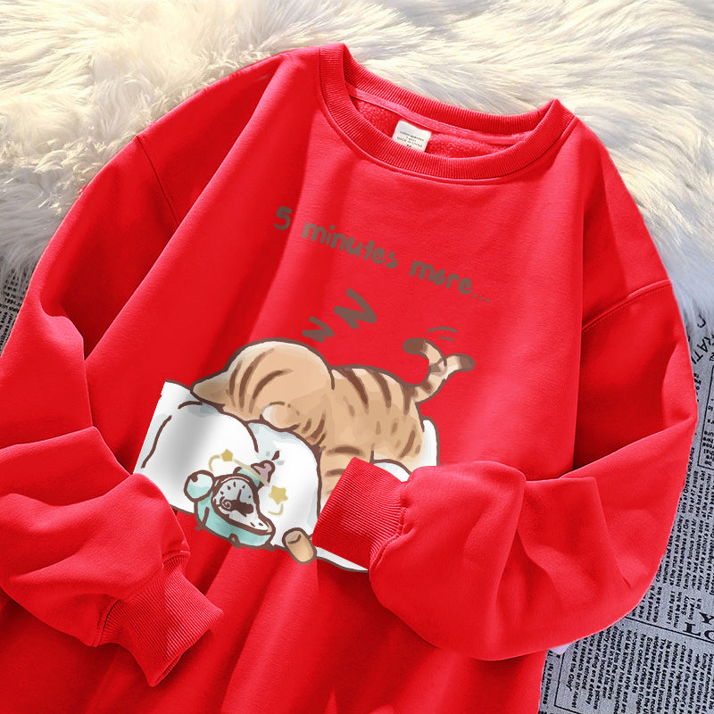 Women’s Korean Style Printed Sweatshirt Spring Fashion Summer Top