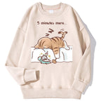 Women’s Korean Style Printed Sweatshirt Spring Fashion Summer Top - Beige / L