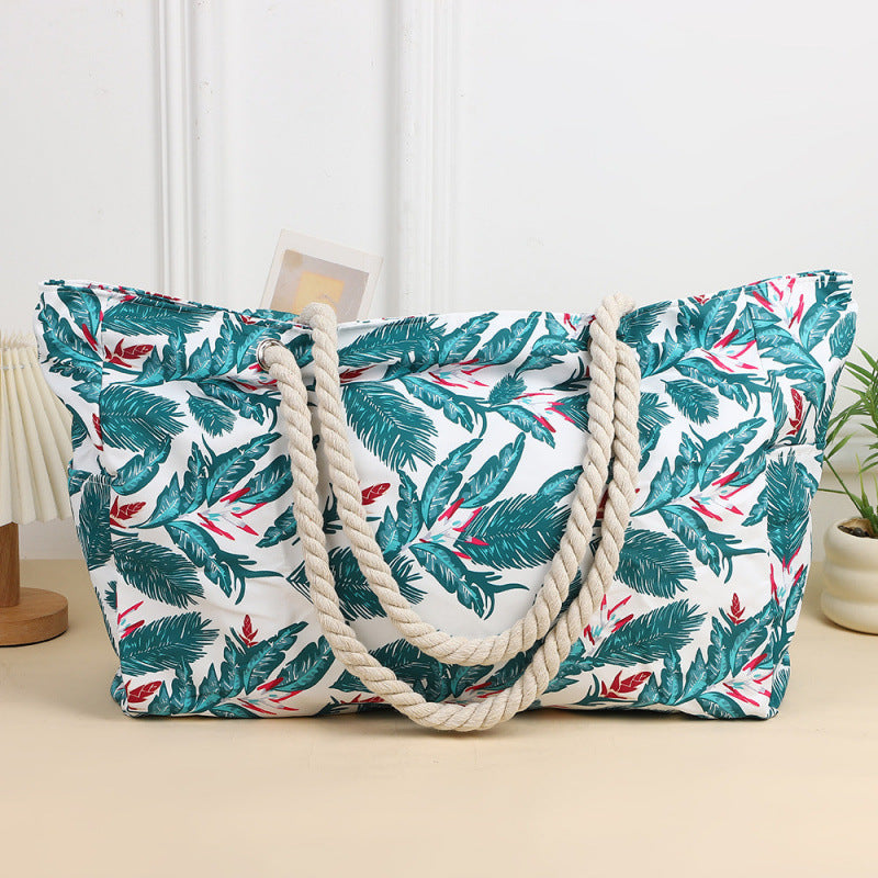 Women’s Large Capacity Beach Tote Bag Handheld Canvas Tote Bag - Canvas tote bag