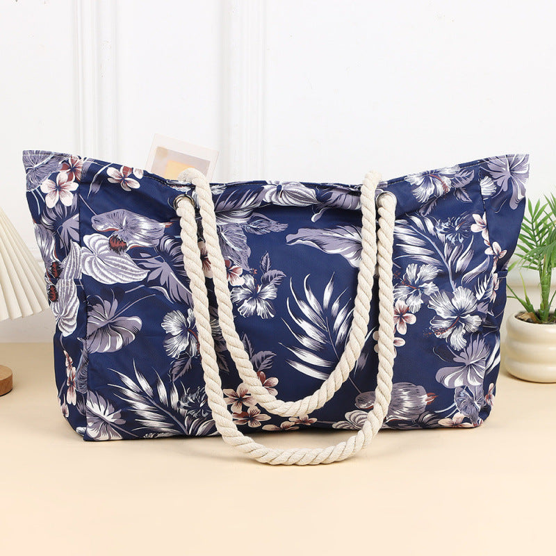 Women’s Large Capacity Beach Tote Bag Handheld Canvas Tote Bag - Canvas tote bag
