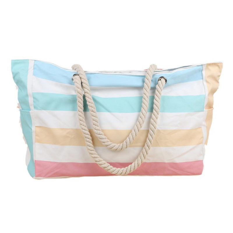 Women’s Large Capacity Beach Tote Bag Handheld Canvas Tote Bag - Canvas tote bag