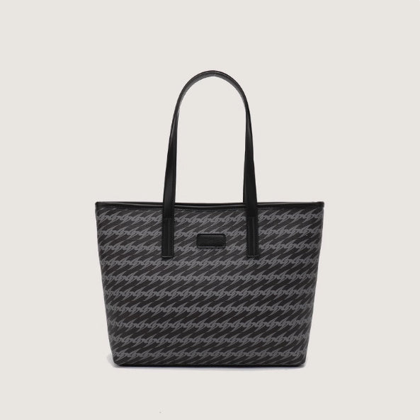 Women’s Large Capacity Shoulder Bag - Truffle Black - Shoulder Bag