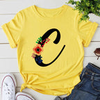 Women’s Letter PrintPremium T-shirt Birthday Gift - Cstyle / 2XL