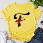 Women’s Letter PrintPremium T-shirt Birthday Gift - Fstyle / 2XL