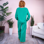 Women’s Long Sleeve Casual Sweatshirt & Trousers Two-pieces Set - 2-pieces set