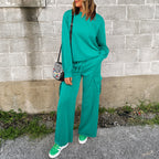 Women’s Long Sleeve Casual Sweatshirt & Trousers Two-pieces Set - 2-pieces set