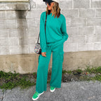 Women’s Long Sleeve Casual Sweatshirt & Trousers Two-pieces Set - 2-pieces set