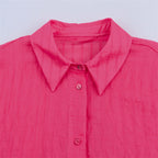 Women’s Long Sleeve Thin Blouse Casual Striped Summer Shirt - Blouse