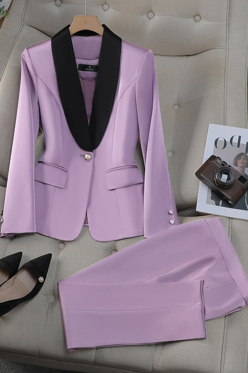 Women’s Luxury Business Suit Modest Business Suit - Purple / L - Business Suit