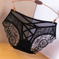 Women’s Mesh Lace Low Waist Briefs - Style 101 / L - Women’s Underwear