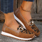 Women’s Metal Buckle Flat Shoes Summer Shoes - Summer Shoes