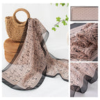 Women’s Mulberry Silk Scarf - Flesh Pink Rose / 42x160cm - Scarf