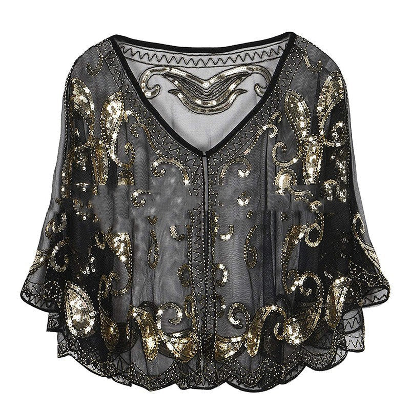 Women’s Party Top Blouse - Black Gold / Free Size - Blouse