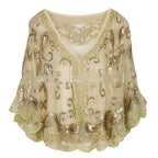 Women’s Party Top Blouse - Champagne Beige / Free Size - Blouse