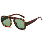 Women’s Pilot Sunglasses - Conventional / Leopard Print Frame Dark Green - Sunglass