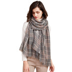 Worsted Thin Cashmere Shawl For Autumn And Winter Warmth - Black