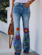 Women’s Printed Jeans - Style5 / 2XL - Women’s Printed Jeans