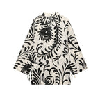 Women’s Printed Kimono Coat and Pants - Ladies’ kimono set