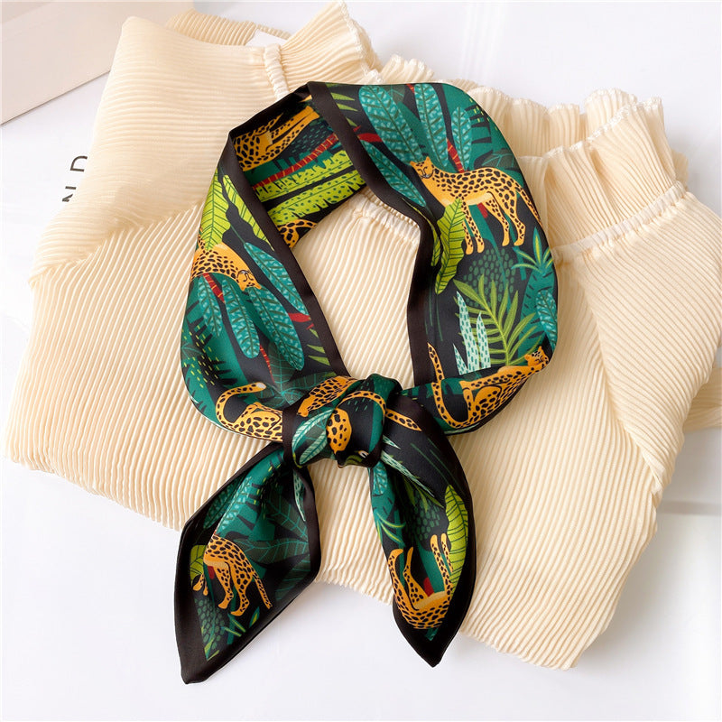 Women’s Printed Summer Scarf Decorative Skinny Scarf - LX15 Leopard - Summer scarves