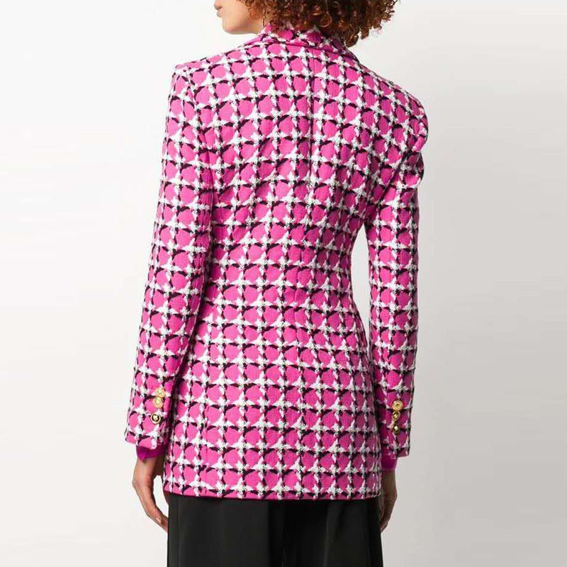 Women’s Rose Red Suit Jacket - Women’s suit jacket