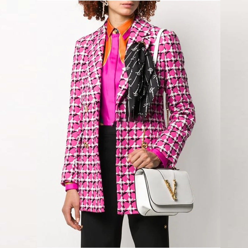 Women’s Rose Red Suit Jacket - Women’s suit jacket