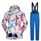 Women’s Ski Suit Thickened Breathable Outdoor Suit - Dream World Blue / S