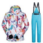 Women’s Ski Suit Thickened Breathable Outdoor Suit - Dream World Light Blue / S