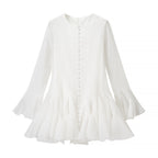 Women’s Slim Fit Short Summer Dress - White / L - Summer dress